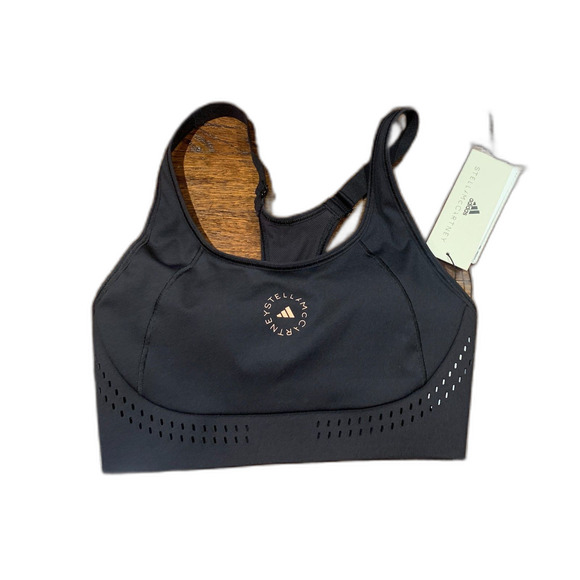 Stella McCartney Adidas women's black sports athletic truepur bra size 32B NEW - Picture 1 of 3